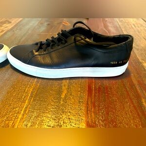 Common projects, black leather, Achilles size 13